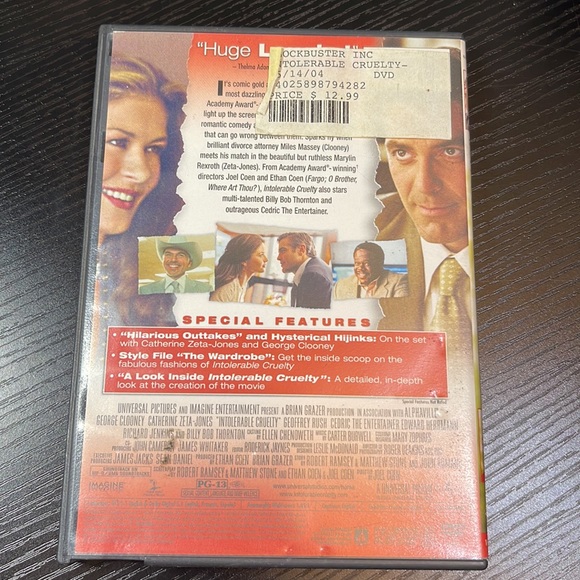Intolerable Cruelty DVD 📀 - Picture 3 of 3